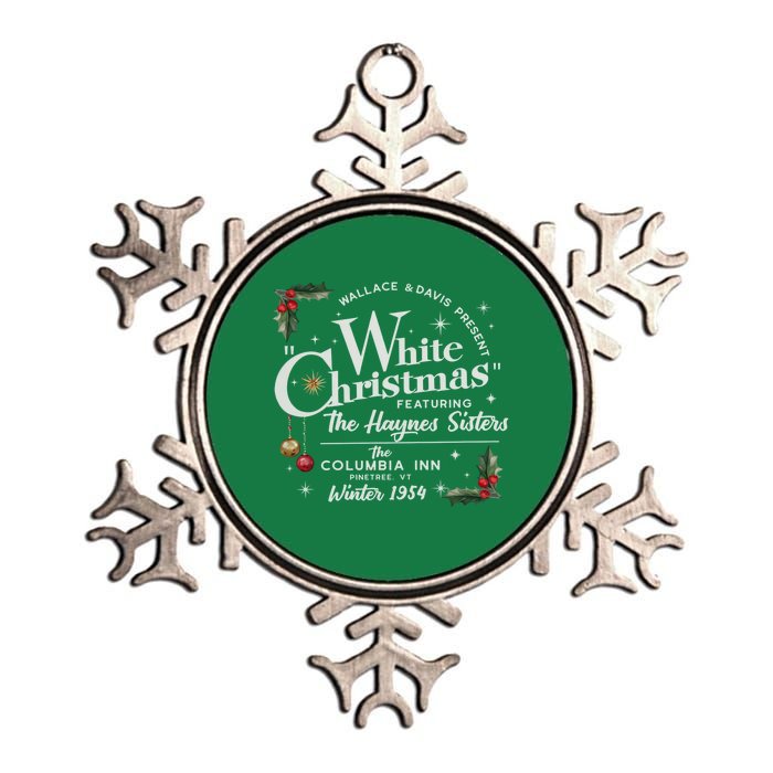 White Christmas Wallace And Davis Haynes Sister Metallic Star Ornament