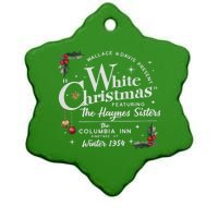 White Christmas Wallace And Davis Haynes Sister Ceramic Star Ornament