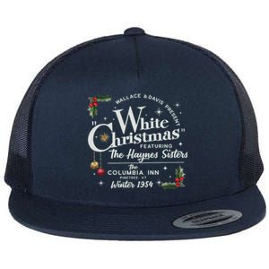 White Christmas Wallace And Davis Haynes Sister Flat Bill Trucker Hat