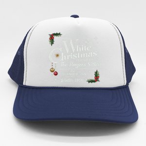 White Christmas Wallace And Davis Haynes Sister Trucker Hat