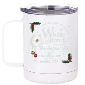 White Christmas Wallace And Davis Haynes Sister 12 oz Stainless Steel Tumbler Cup