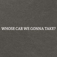 Whose Car We Gonna Take? Cotton Canvas Backpack