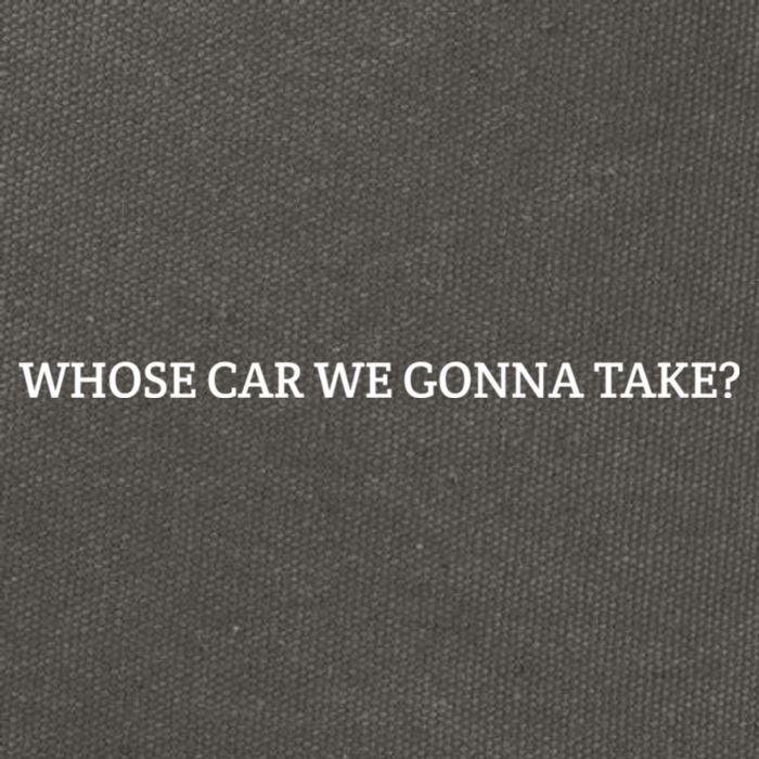 Whose Car We Gonna Take? Cotton Canvas Backpack