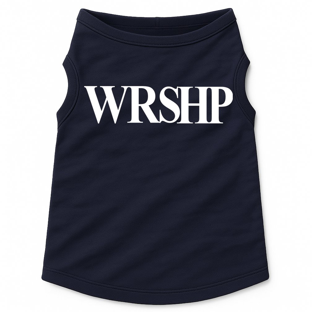 Worship Christian Words Of Faith Doggie Tank