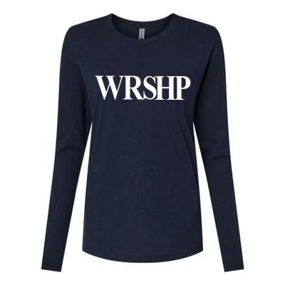 Worship Christian Words Of Faith Womens Cotton Relaxed Long Sleeve T-Shirt