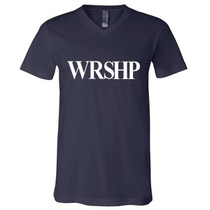 Worship Christian Words Of Faith V-Neck T-Shirt