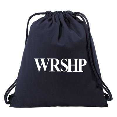 Worship Christian Words Of Faith Drawstring Bag