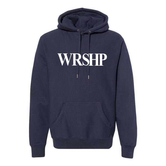 Worship Christian Words Of Faith Premium Hoodie