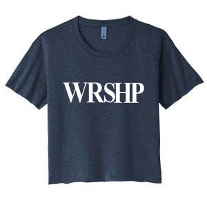 Worship Christian Words Of Faith Women's Crop Top Tee