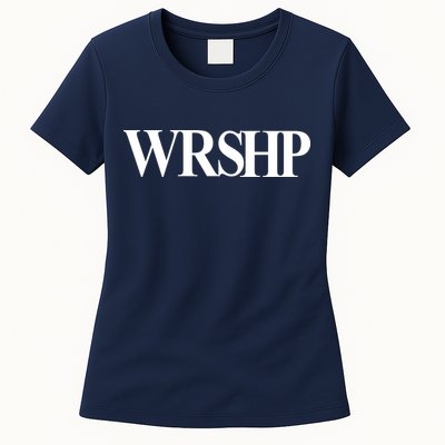 Worship Christian Words Of Faith Womens T-Shirt