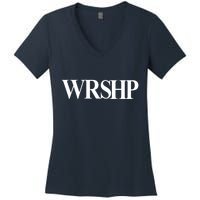 Worship Christian Words Of Faith Women's V-Neck T-Shirt