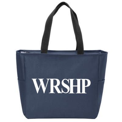 Worship Christian Words Of Faith Zip Tote Bag
