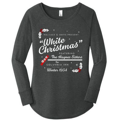 White Christmas Wallace And Davis Haynes Sister Women's Perfect Tri Tunic Long Sleeve Shirt