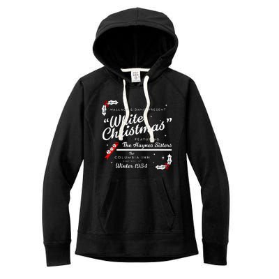 White Christmas Wallace And Davis Haynes Sister Women's Fleece Hoodie