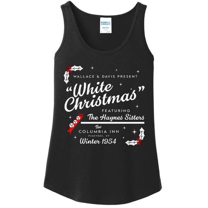 White Christmas Wallace And Davis Haynes Sister Ladies Essential Tank