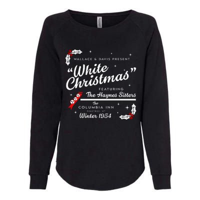 White Christmas Wallace And Davis Haynes Sister Womens California Wash Sweatshirt