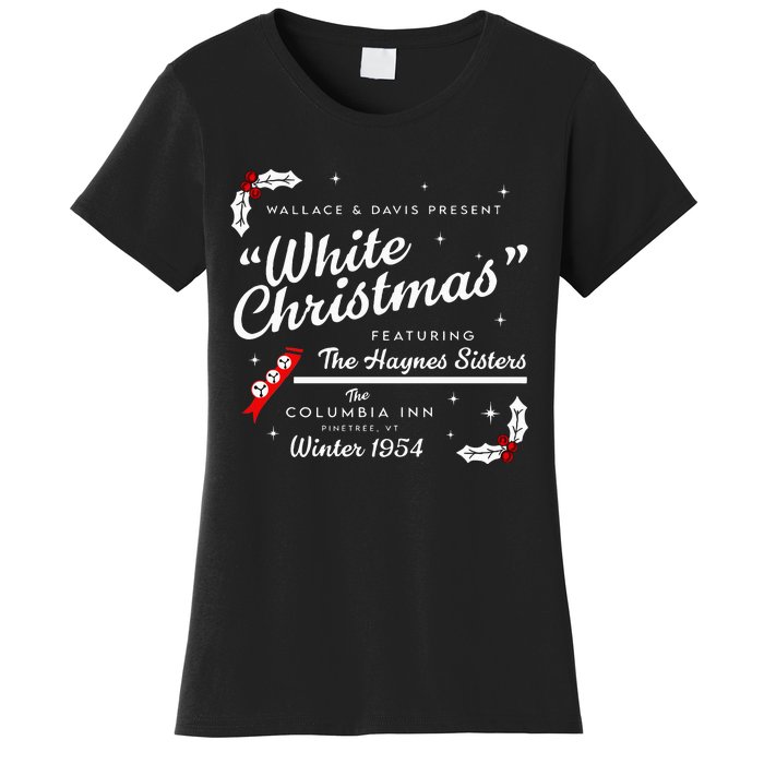 White Christmas Wallace And Davis Haynes Sister Women's T-Shirt