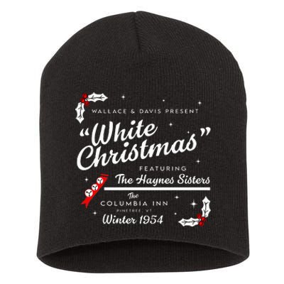 White Christmas Wallace And Davis Haynes Sister Short Acrylic Beanie