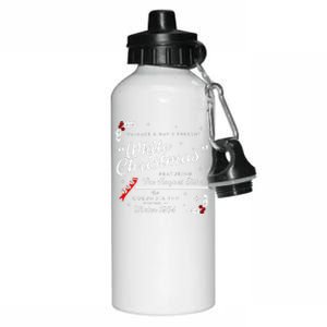 White Christmas Wallace And Davis Haynes Sister Aluminum Water Bottle