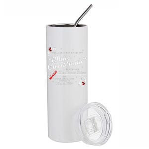 White Christmas Wallace And Davis Haynes Sister Stainless Steel Tumbler