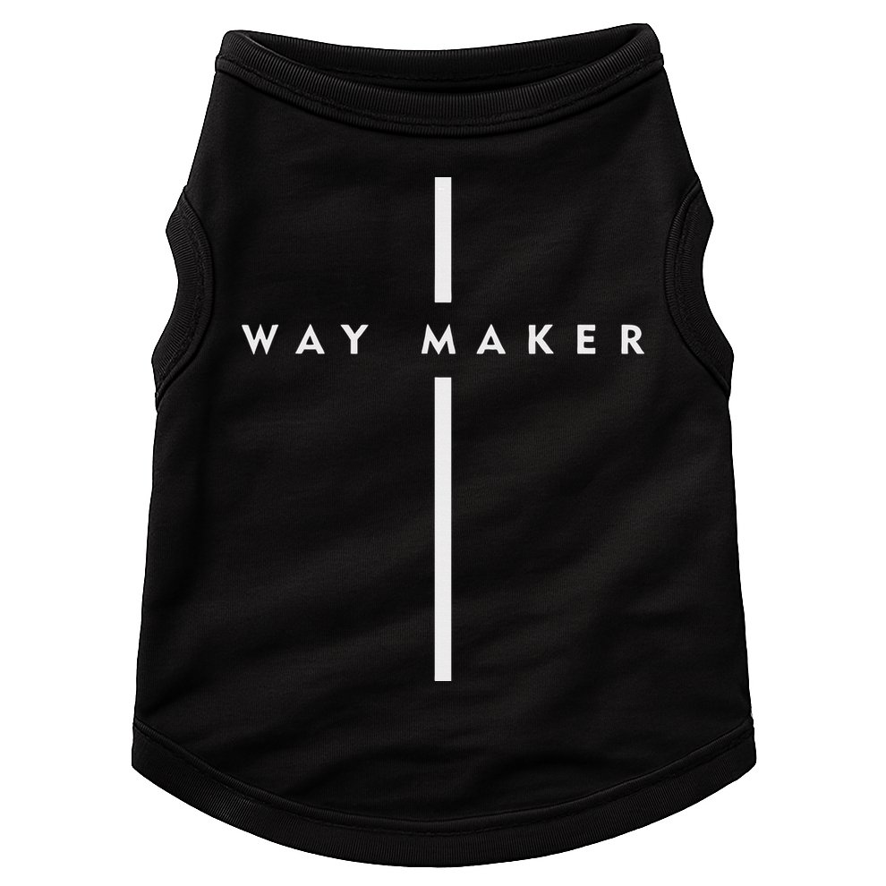 Waymaker Christian Women Cross Shape Faith Doggie Tank