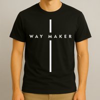 Waymaker Christian Women Cross Shape Faith T-Shirt