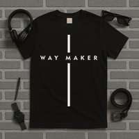 Waymaker Christian Women Cross Shape Faith T-Shirt