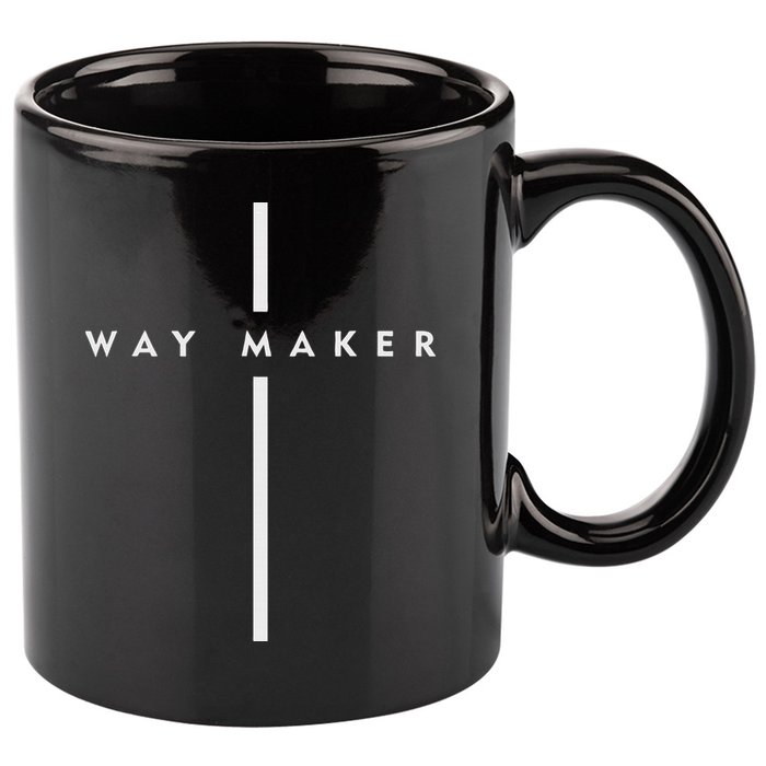 Waymaker Christian Women Cross Shape Faith 11oz C Handle Ceramic Mug