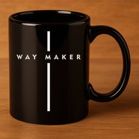 Waymaker Christian Women Cross Shape Faith 11oz C Handle Ceramic Mug