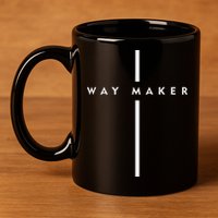 Waymaker Christian Women Cross Shape Faith 11oz C Handle Ceramic Mug