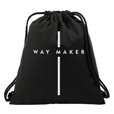 Waymaker Christian Women Cross Shape Faith Drawstring Bag