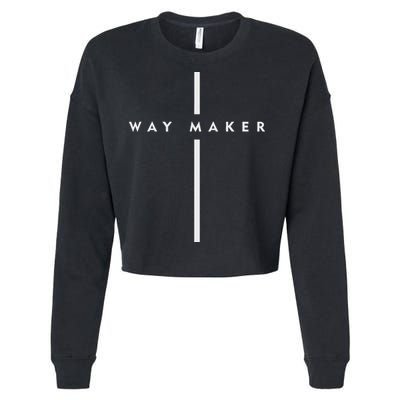 Waymaker Christian Women Cross Shape Faith Cropped Pullover Crew