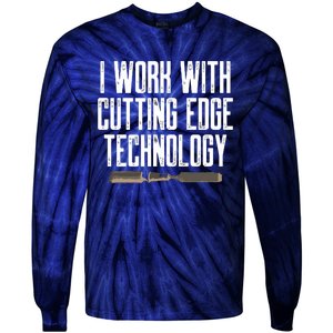 Wood Carving Woodworking Gift For Carpenter Tie-Dye Long Sleeve Shirt