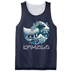 Women Cute Wave Of Blue Cats For Kamala Funny Gift Mesh Reversible Basketball Jersey Tank