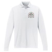 White Christmas Performance Long Sleeve Polo