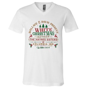 White Christmas V-Neck T-Shirt