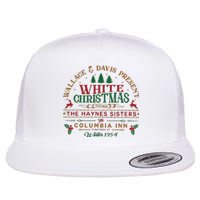 White Christmas Flat Bill Trucker Hat