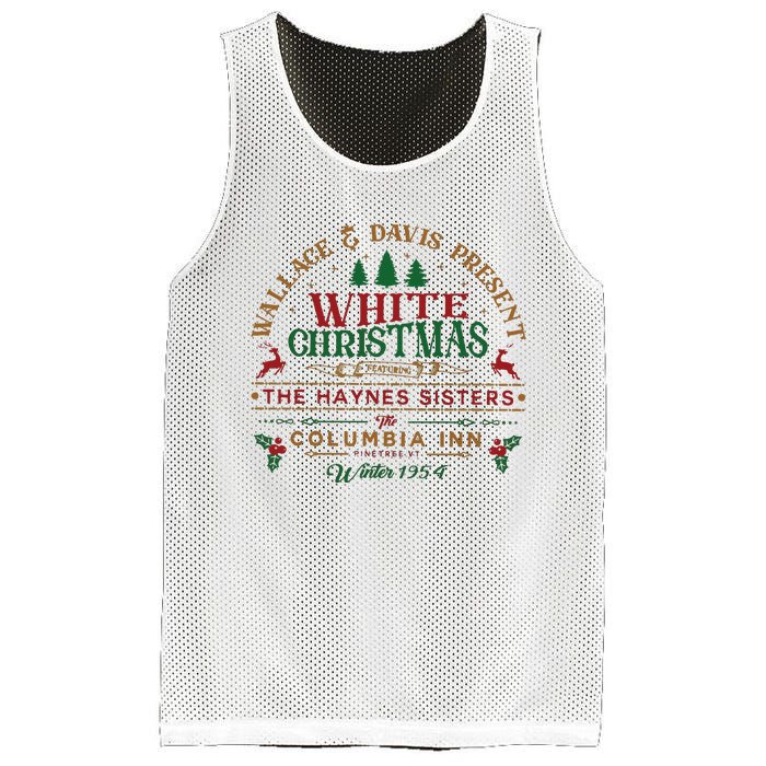 White Christmas Mesh Reversible Basketball Jersey Tank