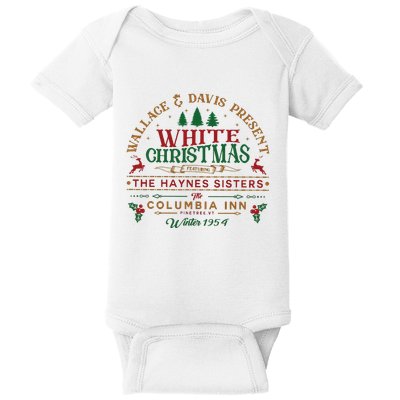 White Christmas Baby Bodysuit