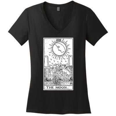 Witch Craft Wiccan Card Witchy Gothic Scary Halloween Gifts Women's V-Neck T-Shirt