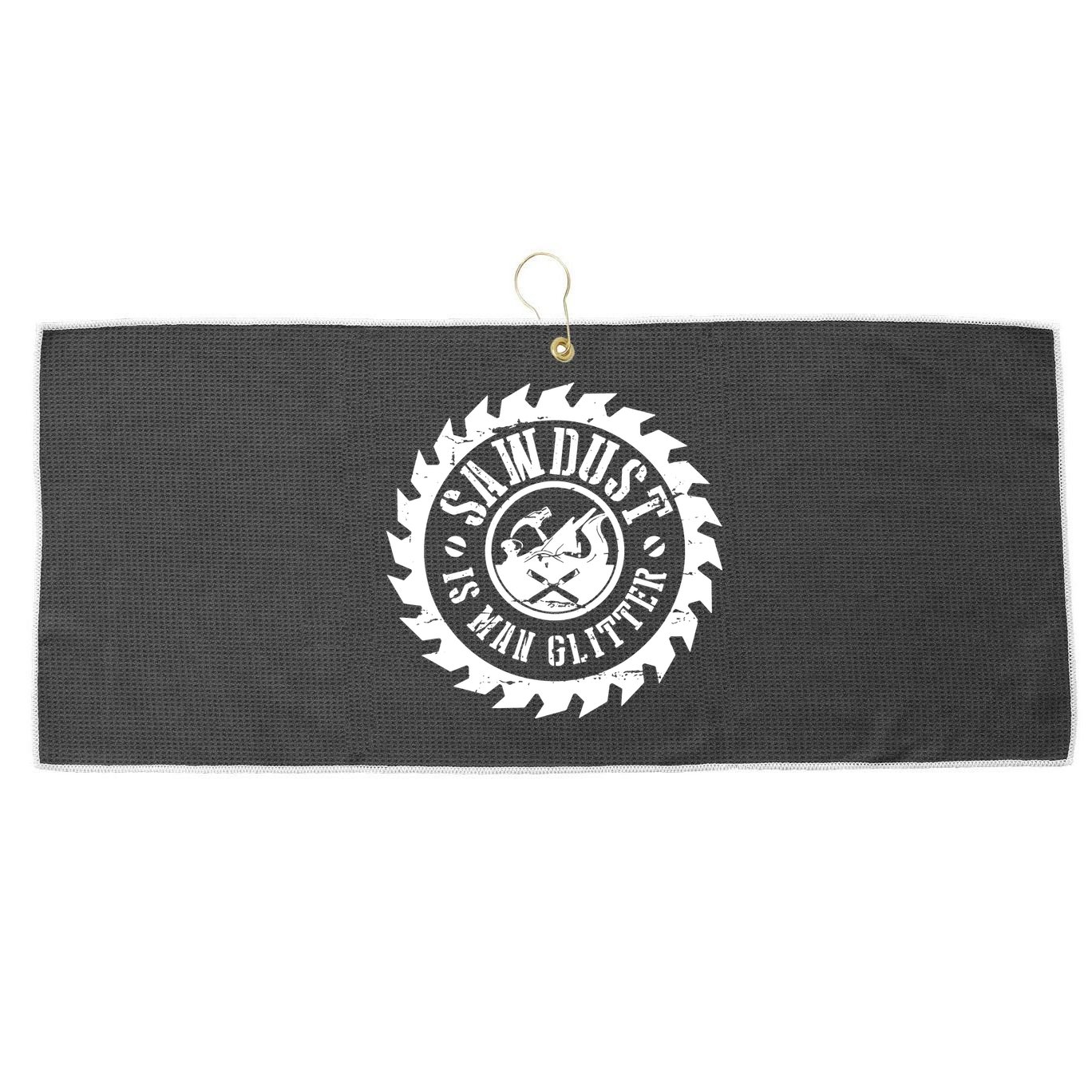 Woodworking Carpenter Large Microfiber Waffle Golf Towel