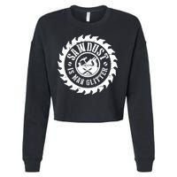 Woodworking Carpenter Cropped Pullover Crew