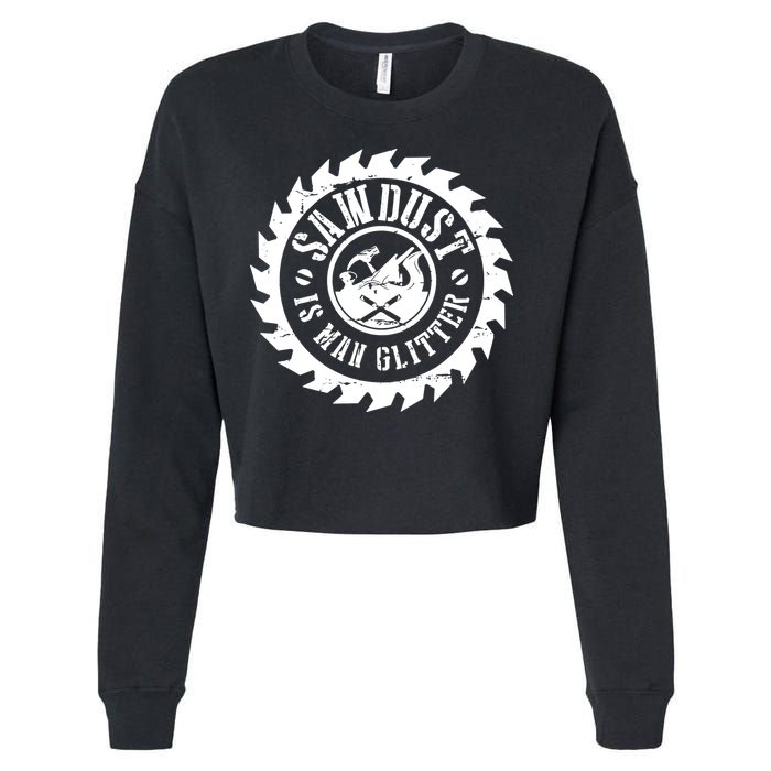 Woodworking Carpenter Cropped Pullover Crew