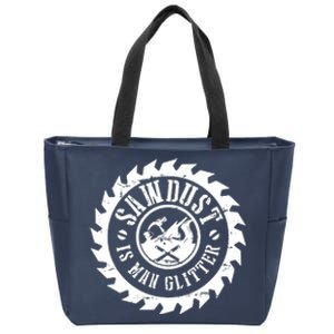 Woodworking Carpenter Zip Tote Bag