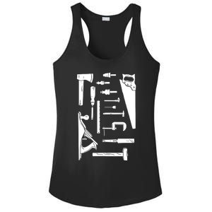 Woodworking Carpenter Woodworker Woodwork Carpentry Crafts Ladies PosiCharge Competitor Racerback Tank