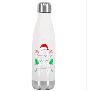 Women Cute Xmas Due To Inflation This My Ugly Christmas Matching Gift Stainless Steel Insulated Water Bottle