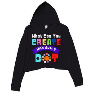 What Can You Create With Just A Dot International Dot Day Gift Crop Fleece Hoodie