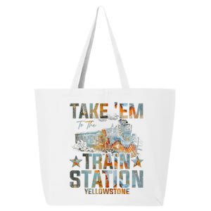 Western Country Yellowstone Take Em To The Train Station 25L Jumbo Tote