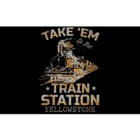 Western Country Yellowstone Take Em To The Train Station Bumper Sticker