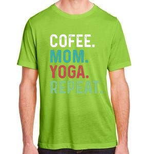 Wo Coffee Yoga Mom Coffee Lover Yoga Workout Meditation Meaningful Gift Adult ChromaSoft Performance T-Shirt